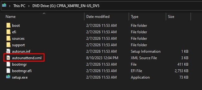 USB Drive Root Directory placement mockup